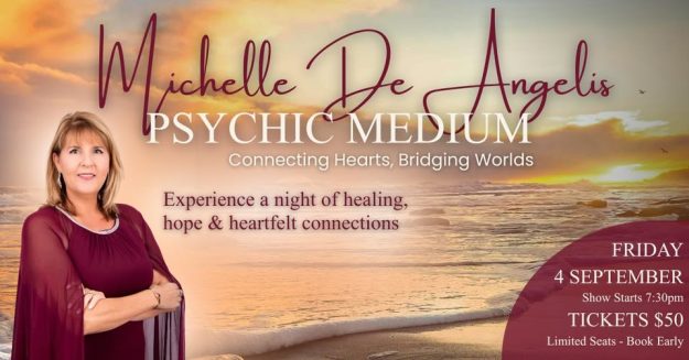 Michelle De Angelis Medium connects to your loved ones on the other side at The Fraternity Club