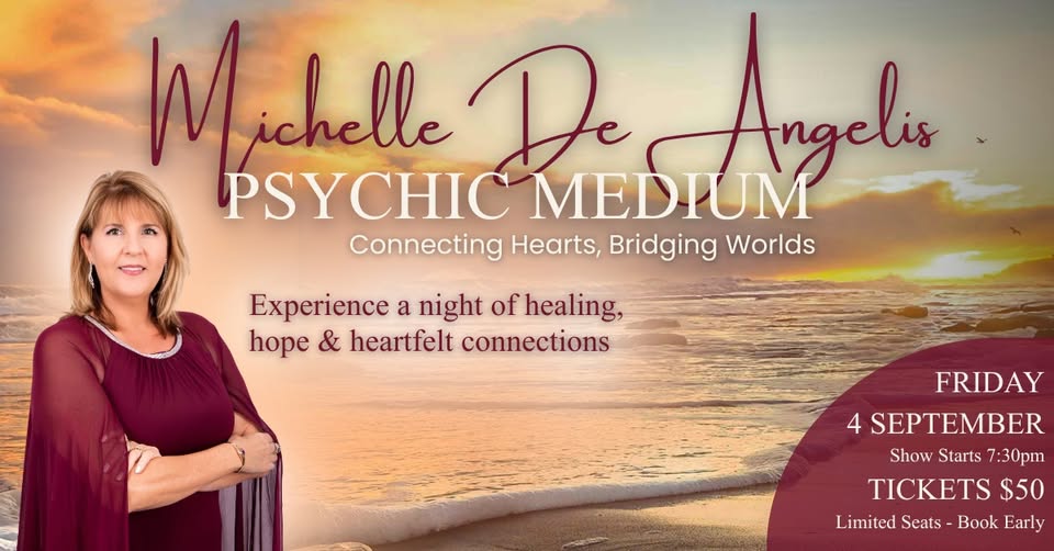 Michelle De Angelis Medium connects to your loved ones on the other side at The Fraternity Club